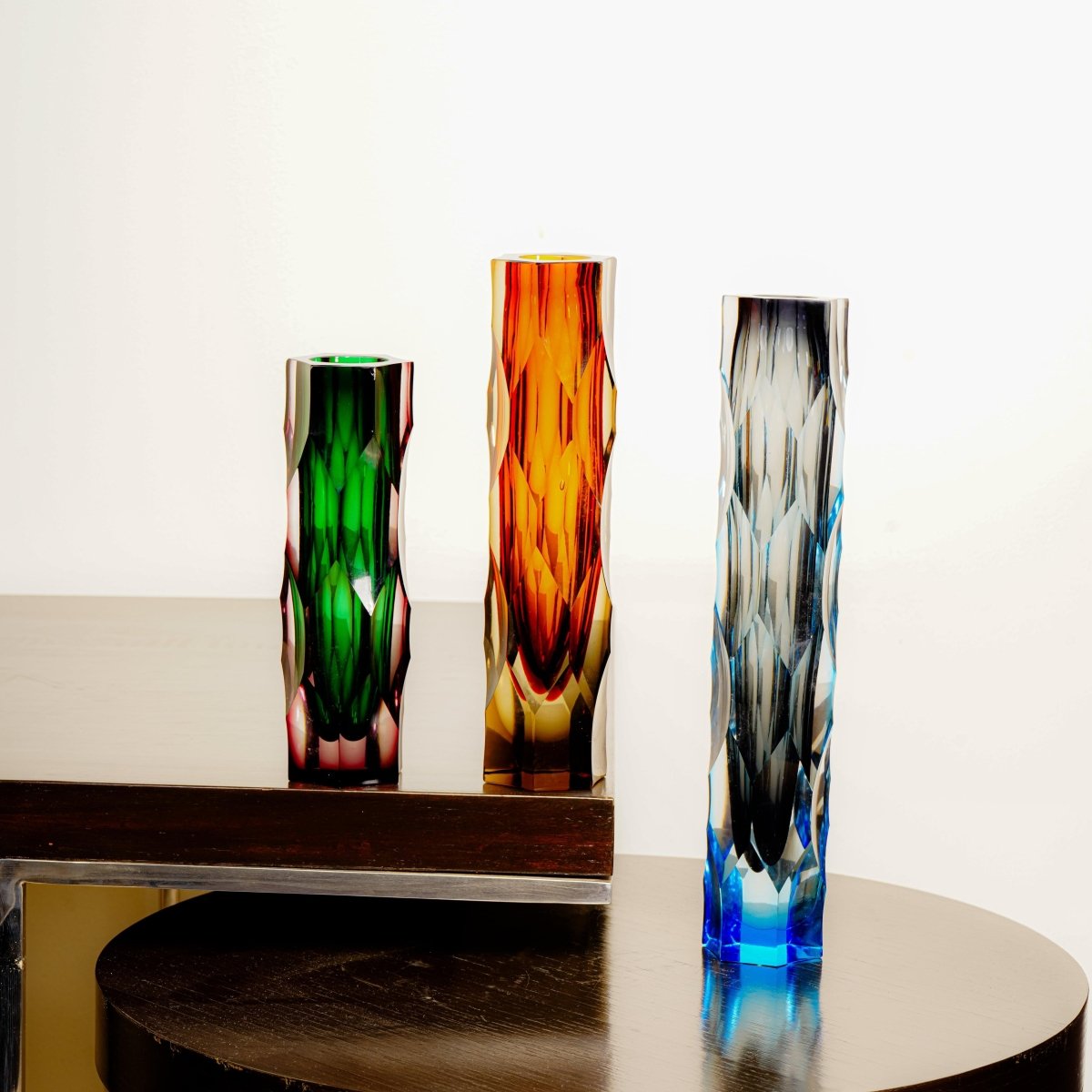 Decor Objects The Mid Night Glass Vase - Daamaira Home and Living Ltd