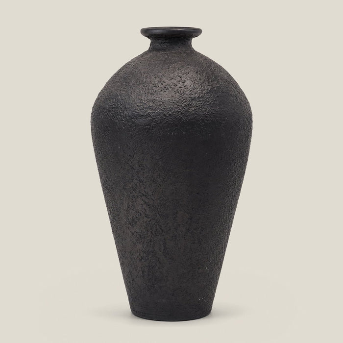 The Obsidian Textured Floor Planter - Medium