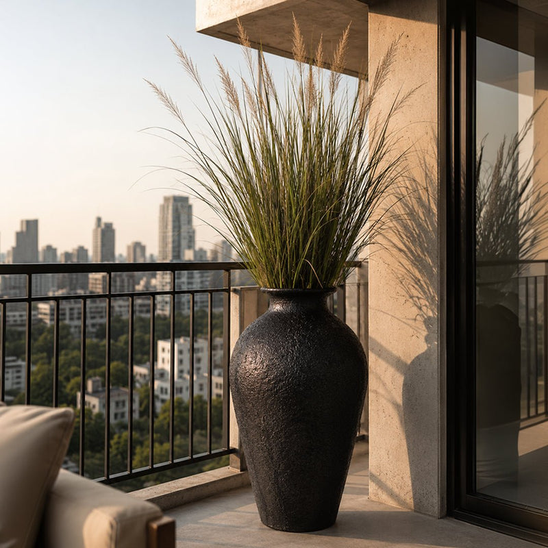 The Obsidian Textured Floor Planters– Set of 3 — image 3