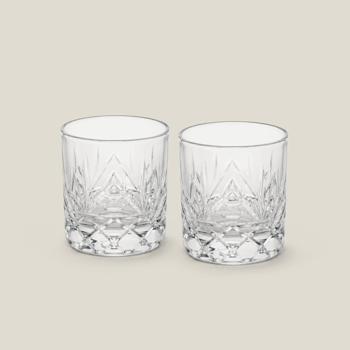 Drinking Glasses The Royal Whiskey Glass Set Of 2 - Daamaira Home and Living Ltd