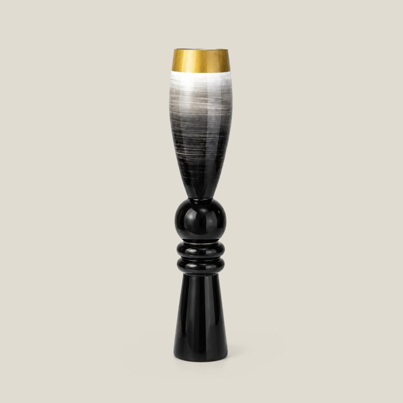 Trumphet Brushed Slate Flower Vase — image 1