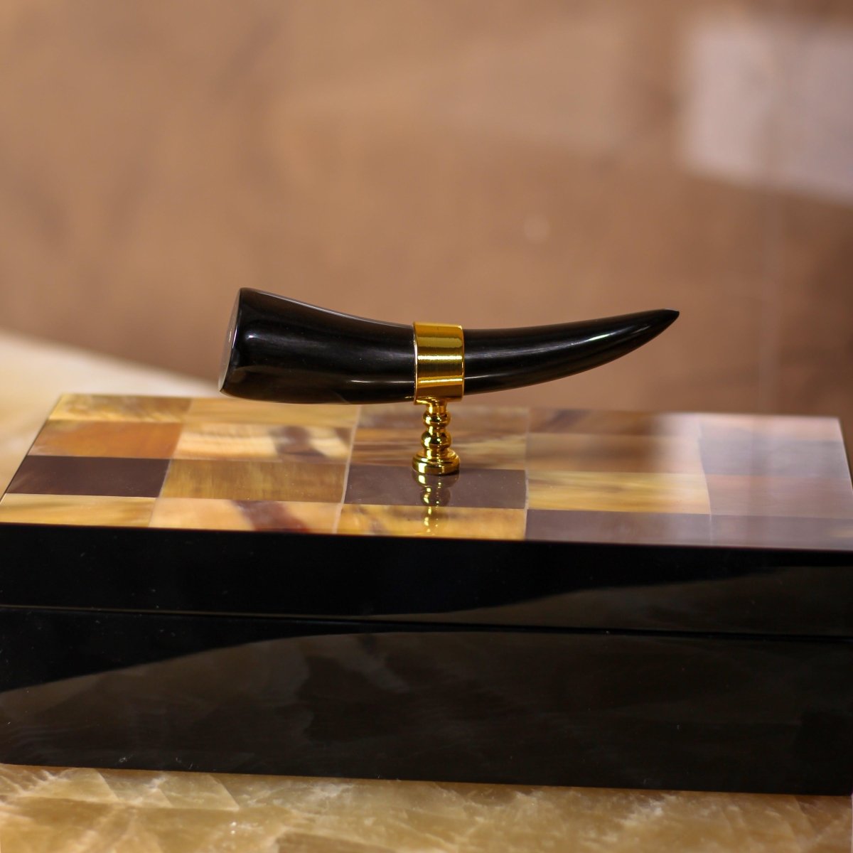 Storage Box Tuscany Horn Storage Box - Daamaira Home and Living Ltd