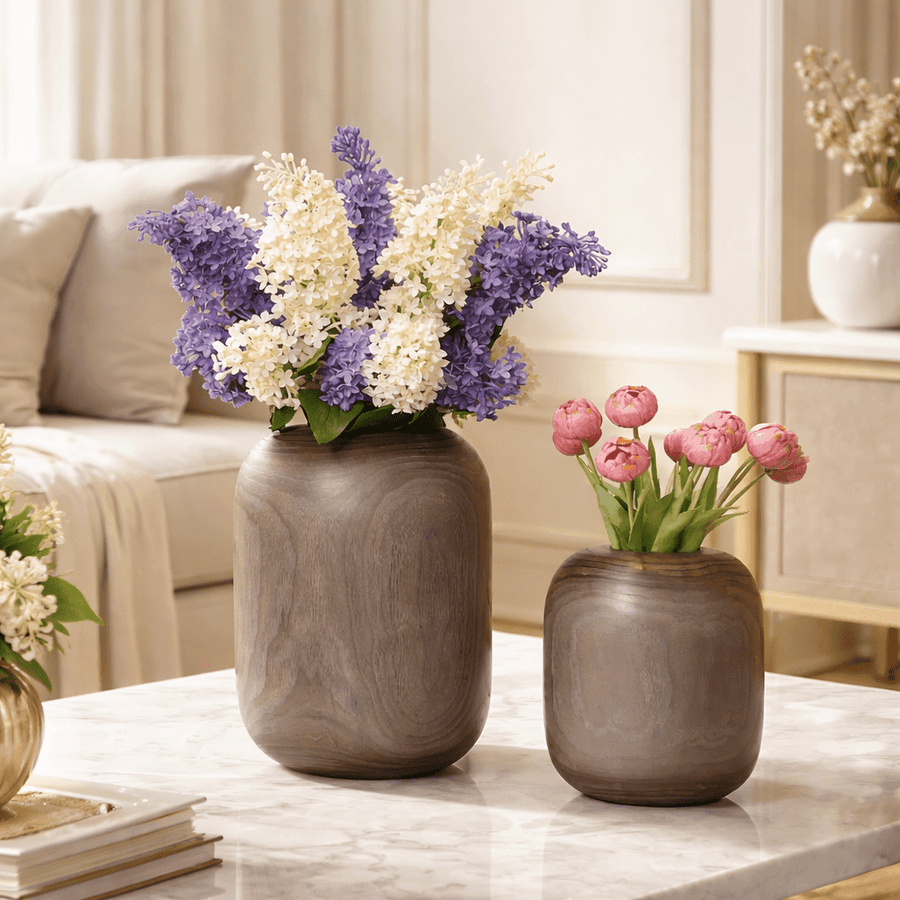 Walnut Dome Flower Vase