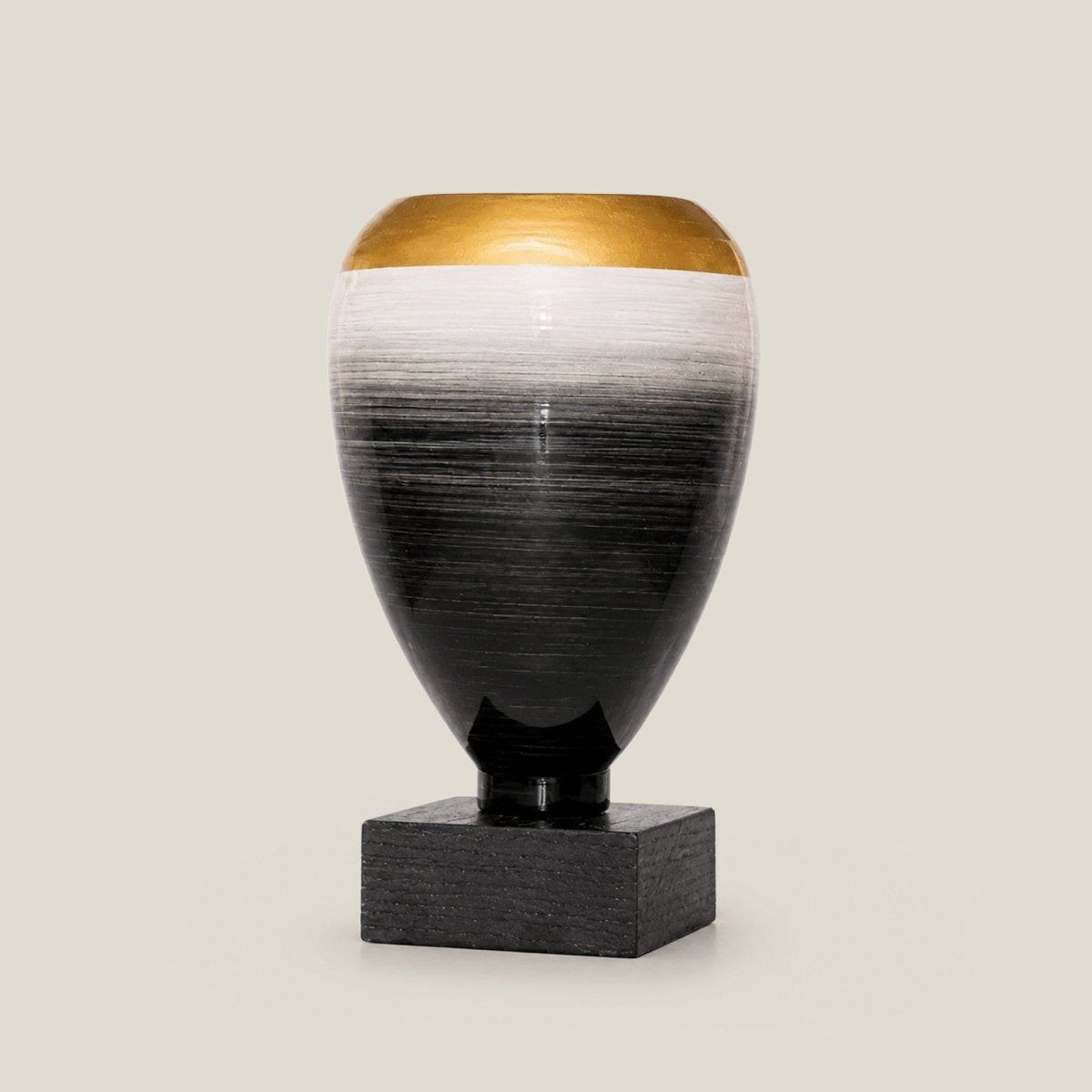 Vases White Brushed Slate Flower Vase - Daamaira Home and Living Ltd