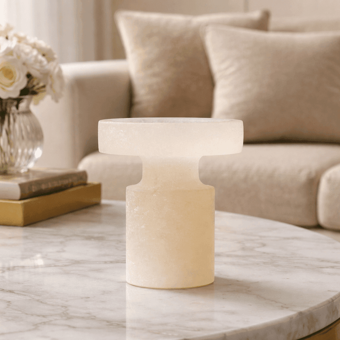 White Onyx Decor Piece