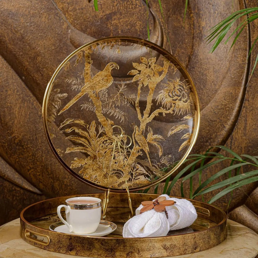Woodpecker Serving Tray -  Set Of 2
