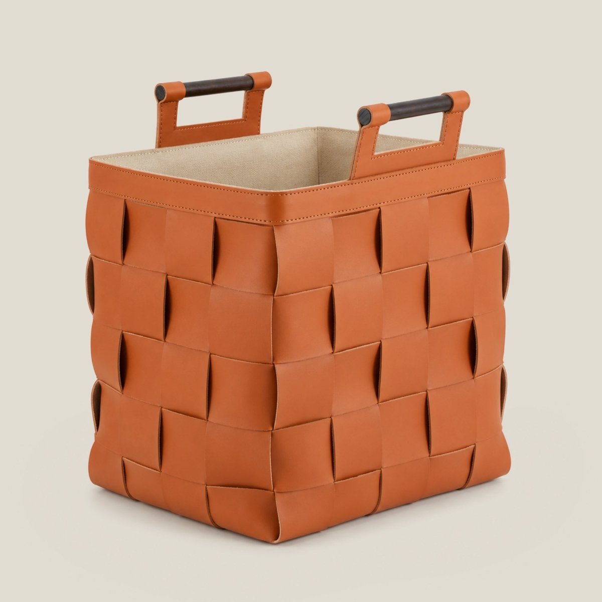 Wicker Storage Box Woven Leather Basket - Daamaira Home and Living Ltd