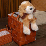 Woven Leather Basket — thumbnail 2