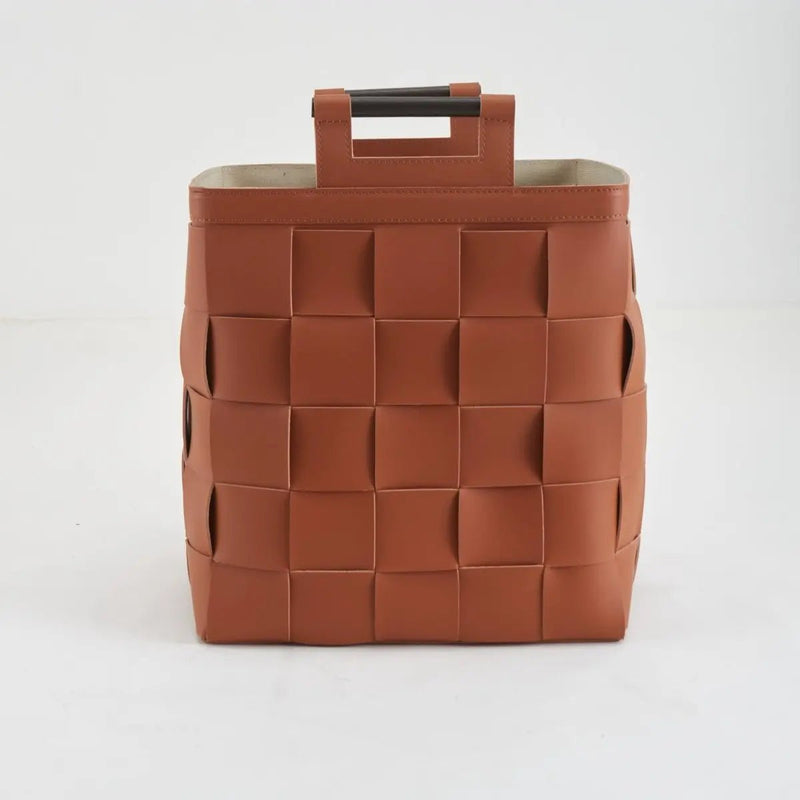 Woven Leather Basket — image 5